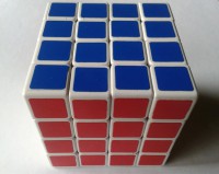 4x4x4 SS Spring Magic Cube 3rd Gen White